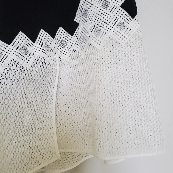 Jonathan Simkhai Mesh Trimmed Crepe Dress Size 4 - Picture 10 of 16